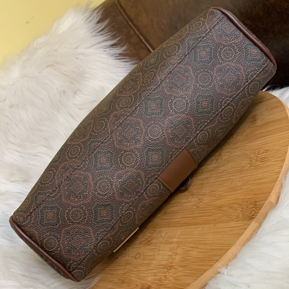 Liz Claiborne 1999 Vintage Brown Detachable Crossbody Top Handle Satchel - Picture 13 of 17